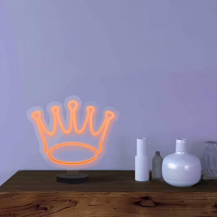 چراغ رومیزی ریموت دار مدل THRONE-GL_ORG-GLASS