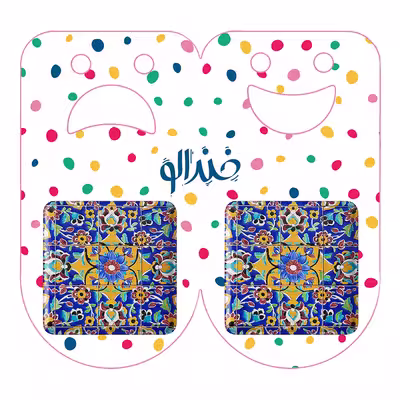 پیکسل خندالو مدل کاشی کد 2160 به همراه مگنت
