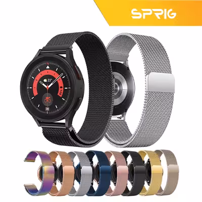 بند اسپریگ مدل Milanese مناسب برای ساعت هوشمند شیائومی Mibro Color