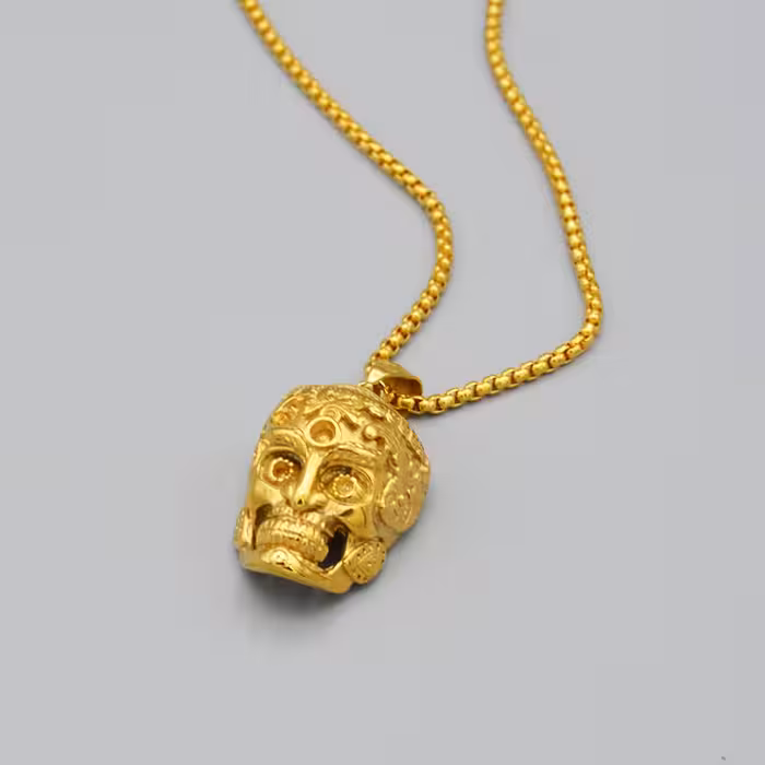 گردنبند مدل جمجمه کد Snt55