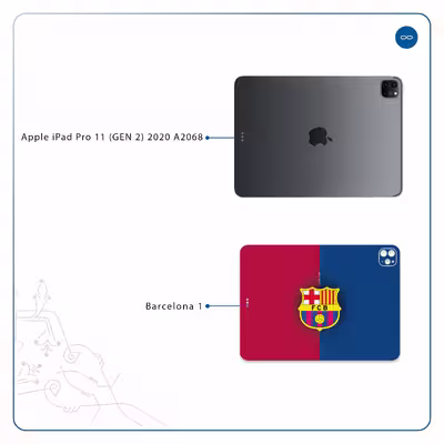 برچسب پوششی ماهوت مدل Barcelona مناسب برای تبلت اپل iPad Pro 11 (GEN 2) 2020 A2068