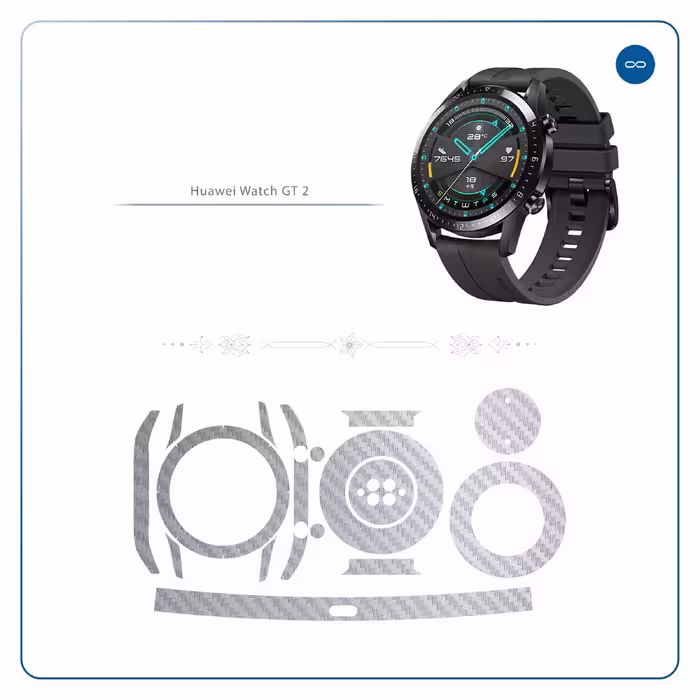 برچسب ماهوت طرح Steel-Fiber مناسب برای ساعت هوشمند هوآوی Watch GT2