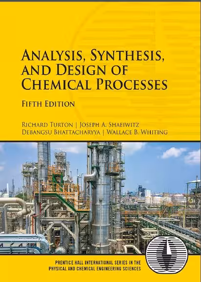 خرید و دانلود نسخه کامل کتاب Analysis, Synthesis, and Design of Chemical Processes (5th Edition) - Pdf