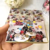 شکلات با چاپ عکس با  ابعاد  حدود (6 در 9 )سانت  