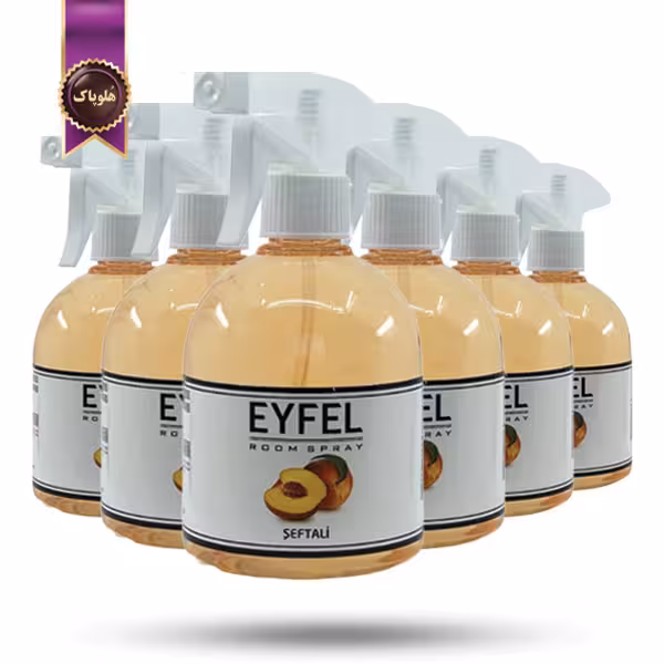 6 عدد اسپری خوشبوکننده هوا ایفل EYFEL مدل هلو Peach حجم 500 میلی لیتر