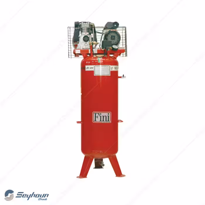 کمپرسور باد 250 لیتری فینی ایستاده 8 بار 2 اسب 2 سیلندر تک فاز مدل Fini VMK103