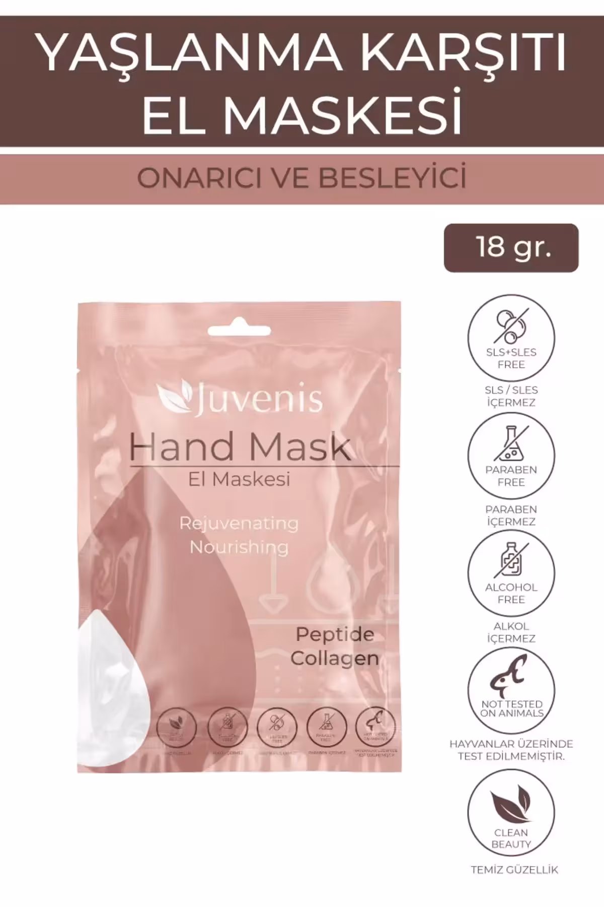 ماسک دست بازسازی‌کننده جای زخم و جوان‌ساز حاوی کلاژن  - 6523