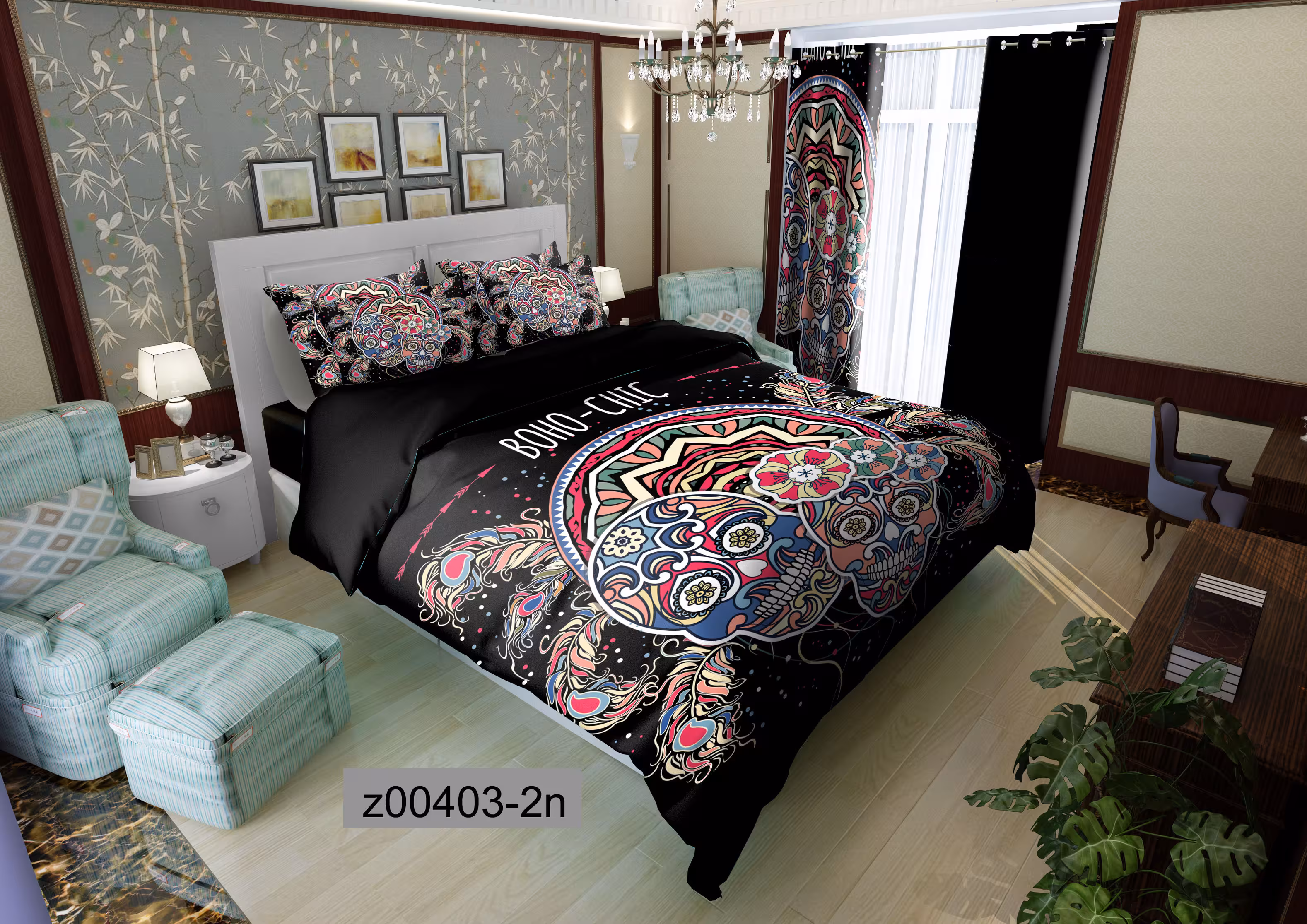 لحاف روتختی تنسل سه بعدی (3D) کالای خواب متین کد 403