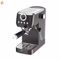 اسپرسوساز تمام استیل 1350 وات مونزا مدل EMB1623 با مخزن 1.8 لیتر، رنگ مشکی