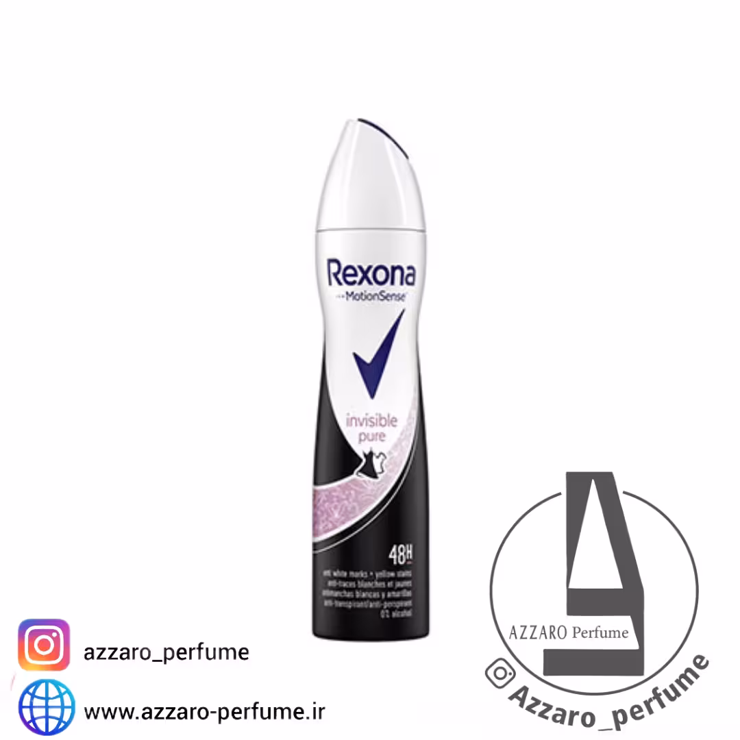 اسپری رکسونا زنانه مدل Invisible Pure حجم 200 میل