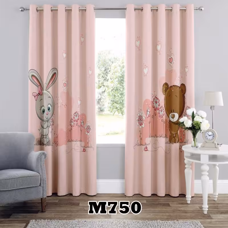 پرده سه بعدی طرح خرس