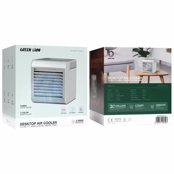 کولر آبی رومیزی 400 میلی‌لیتری گرین Green Lion Desktop Air Cooler 400mL