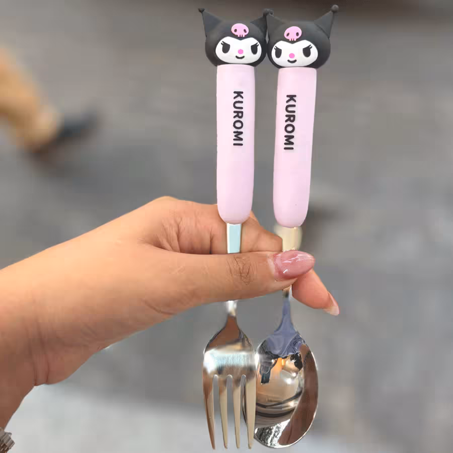 قاشق و چنگال بچه گانه فانتزی کد 08