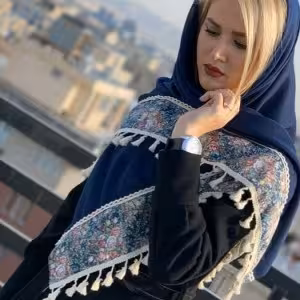 روسری نخی لبه دار