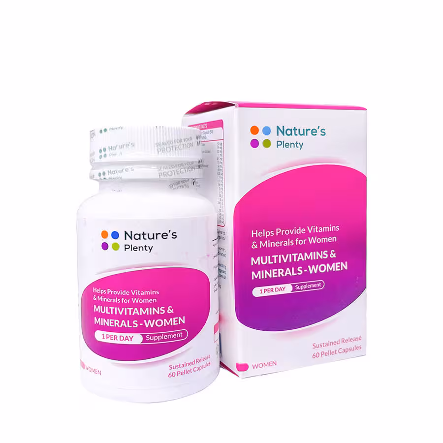 کپسول مولتی ویتامین و مینرال بانوان نیچرز پلنتی 60 عدد