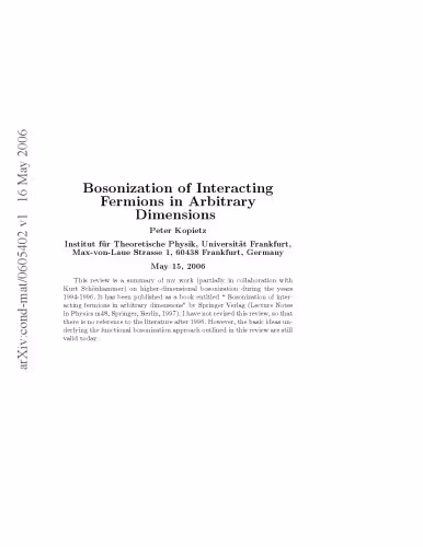 خرید و دانلود نسخه کامل کتاب Bosonization of interacting fermions in arbitrary dimensions