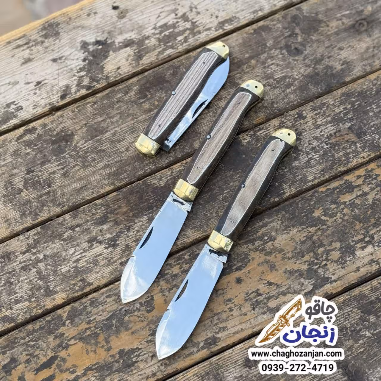 چاقو چوپانی فولاد فنر | تیغه تیز و جنس دسته کائوچو | اصل زنجان