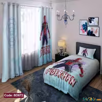 ست اتاق خواب پسرانه طرح سوپر من کد BD672