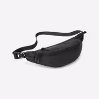 کیف کمری برند فورکلاز با 2 محفظه، رنگ مشکی و جنس Ripstop