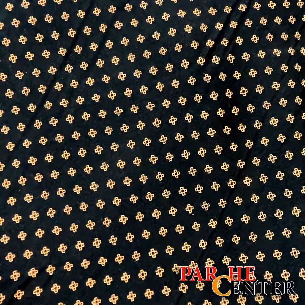 پارچه نخی گلدار مدل غنچه کد987