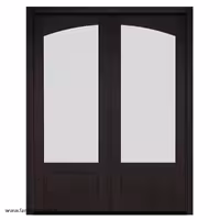 درب شیشه‌خور دو لنگه برای ورودی پذیرایی کد 1186