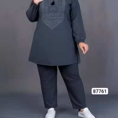 ست تونیک شلوار زنانه ست تونیک شلوار سایز بزرگ