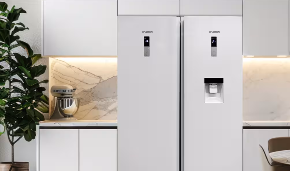 یخچال فریزر دوقلو ایکس ویژن مدل KTR630/KTF630 سفید