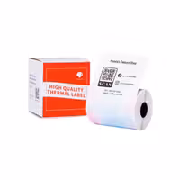 خرید و قیمت لیبل حرارتی رنگارنگ 50x50 میلی متر برای پرینتر M110/M120/M200/M220/M221 - کی ام کالا
