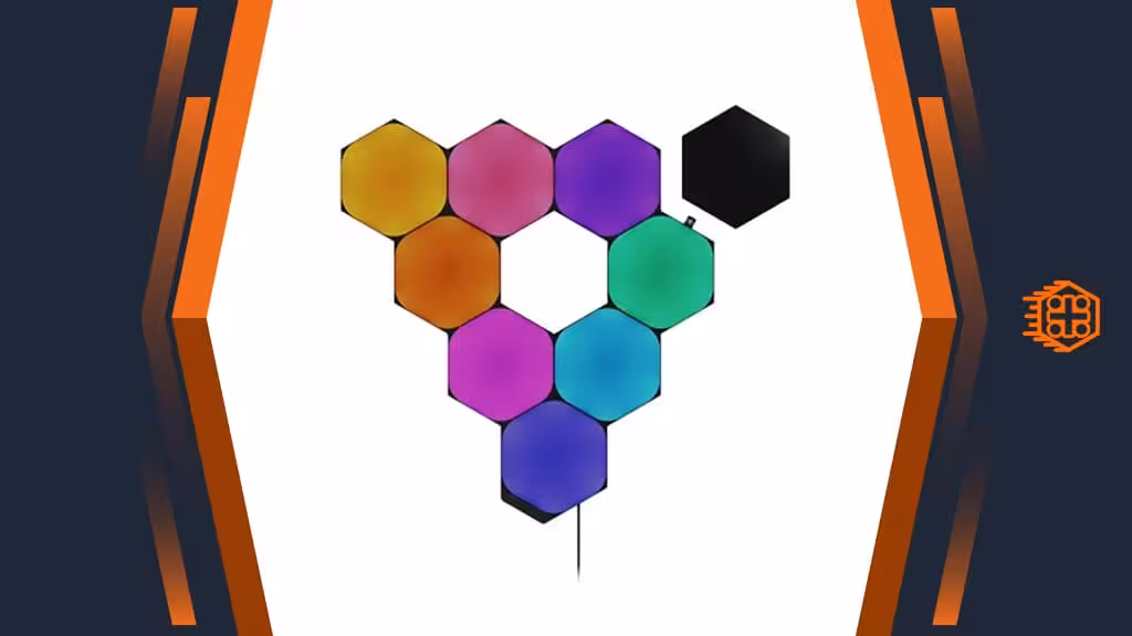 پنل روشنایی هوشمند 9 قطعه Nanoleaf Ultra Black Hexagons Limited Edition Smarter Kit