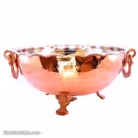 میوه خوری مسی سه پایه زنجان سایز بزرگ کد SHH-83