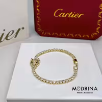 دستبند پنتر طلایی کارتیه Panthere