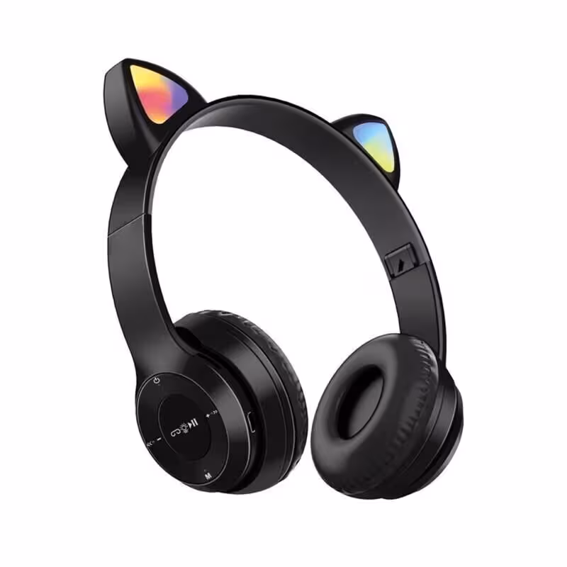 هدفون بلوتوثی گربه ای مدل XY-205-مشکی