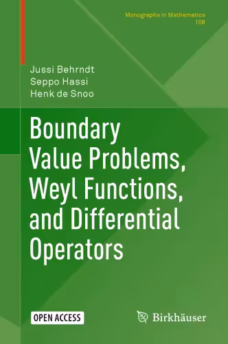 خرید و دانلود نسخه کامل کتاب Boundary Value Problems, Weyl Functions, and Differential Operators