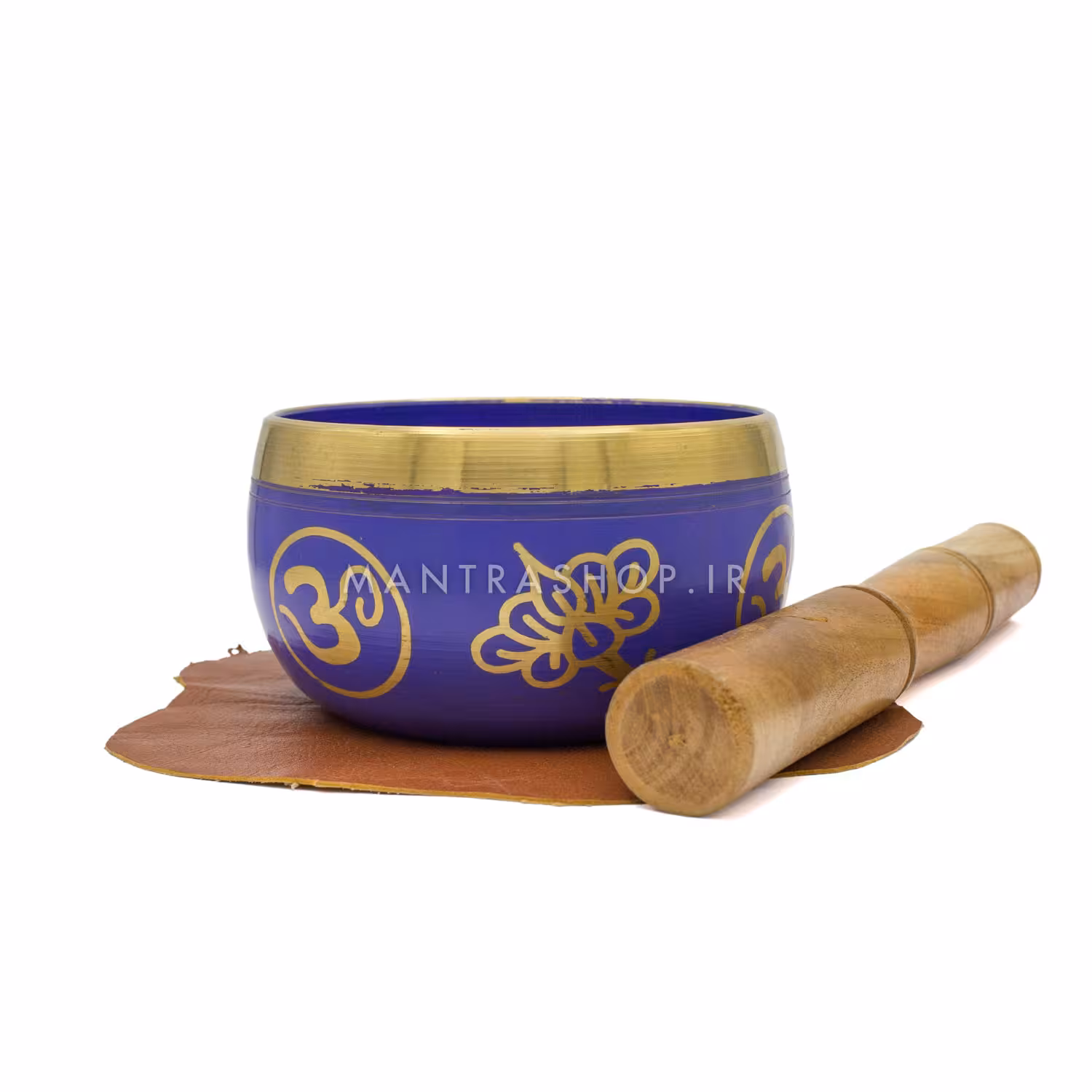 کاسه تبتی بنفش نقش برجسته تک بودا – قطر دهانه 10 سانتی متر