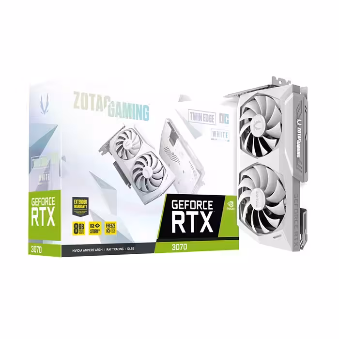 کارت گرافیک زوتک GeForce RTX 3070 Twin Edge OC White Edition 8GB