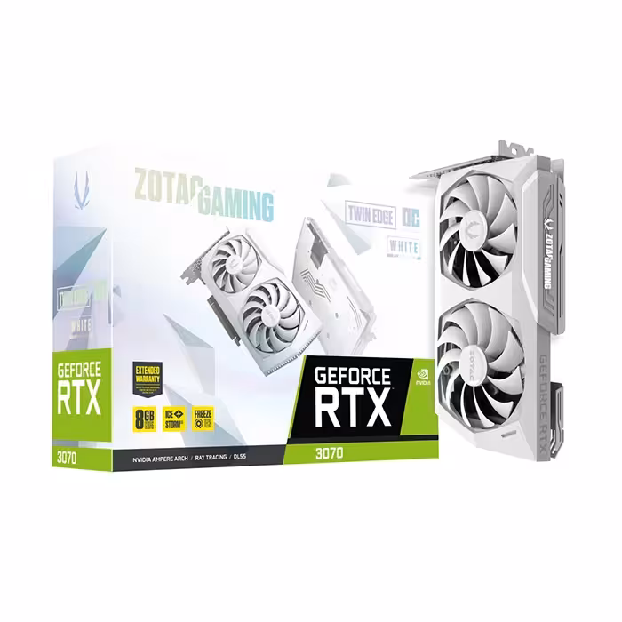 کارت گرافیک زوتک GeForce RTX 3070 Twin Edge OC White Edition 8GB