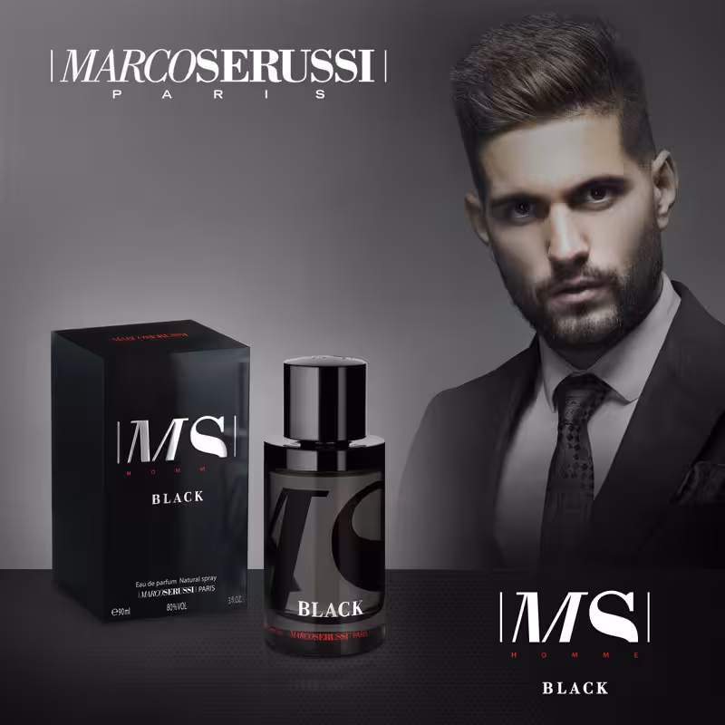 ادو پرفیوم مارکو سروسی مدل Black حجم 90 میل
