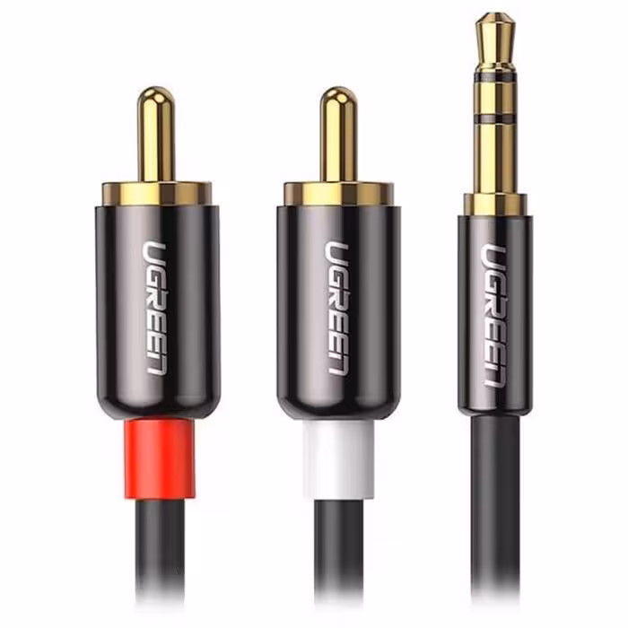 کابل تبدیل 5 متری 1 به 2 صدا استریو 35 میلی متر به RCA یوگرین مدل AV116