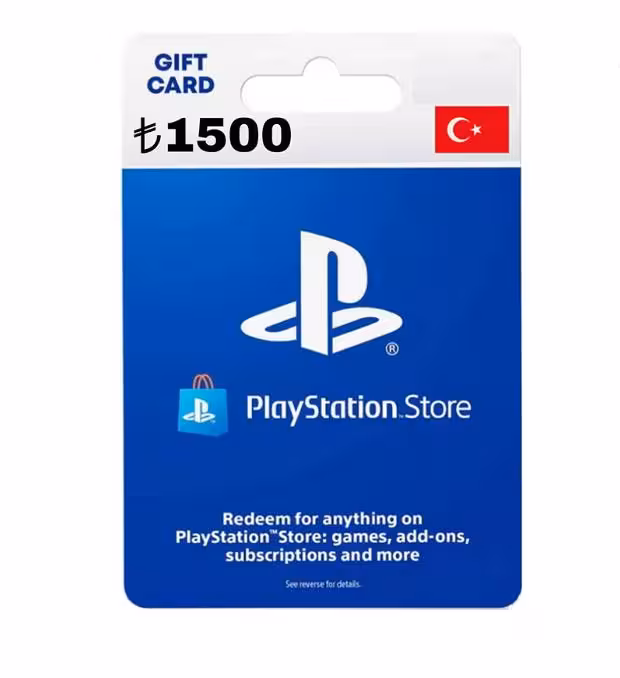 گیفت کارت PSN 1500 TRY Gift Card TURKEY