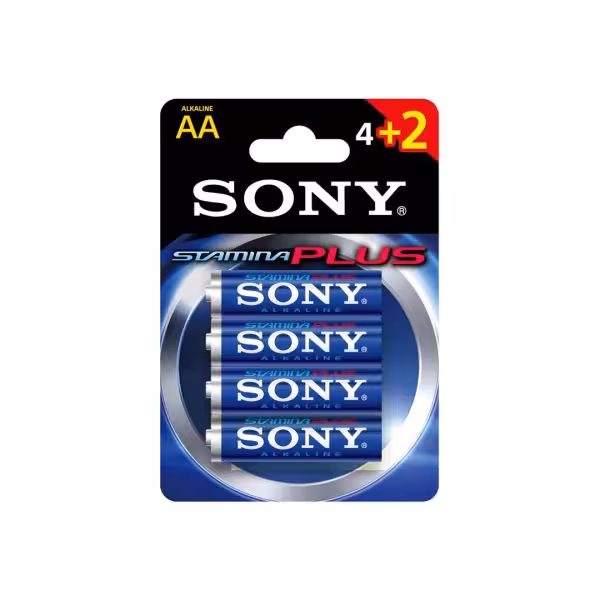 باتری قلمی سونی مدل STAMINA PLUS بسته 6 عددی