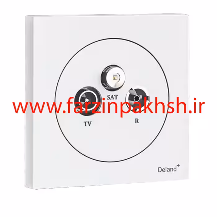 پریز فیش آنتن مرکزی توکار دلند مدل آوا