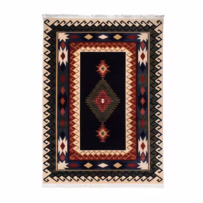 گبه ماشینی دنیای فرش کد 800 زمینه کرم