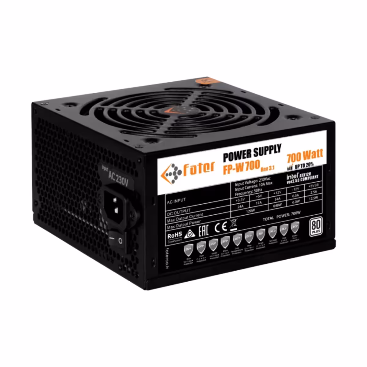 قیمت پاور فاطر 700 وات مدل FP-W700 80Plus