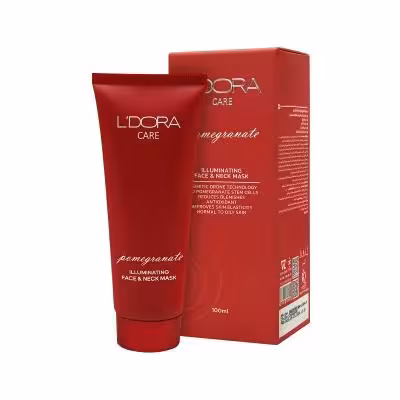 ماسک روشن کننده صورت و گردن انار لدورا کر، 100 میلی لیتر