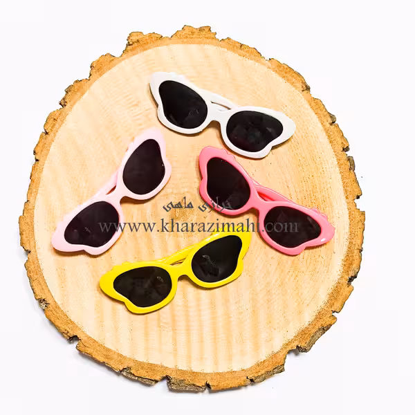 عینک پلاستیکی شیشه دار فریم گربه ای