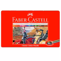 مداد رنگی 36 رنگ کلاسیک فابرکاستل جعبه فلزی