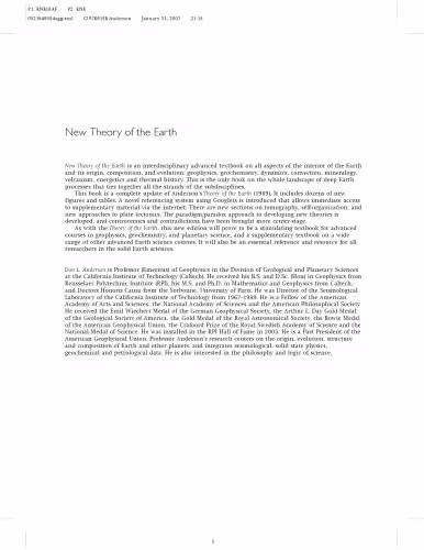 خرید و دانلود نسخه کامل کتاب New theory of the Earth