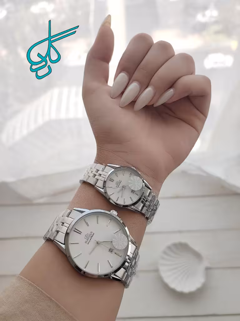 خرید ست ساعت زنانه و مردانه مارک الگانس رنگ ثابت موتور ژاپن تقویم دار کیفیت عالی دارای رنگبندی متنوع کد 2117233 - ردگل