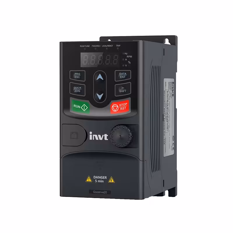 درایو (اینورتر) اینوت تکفاز به سه فاز توان 1/5 کیلووات مدل GD20-1R5G-S2 کاربری سنگین