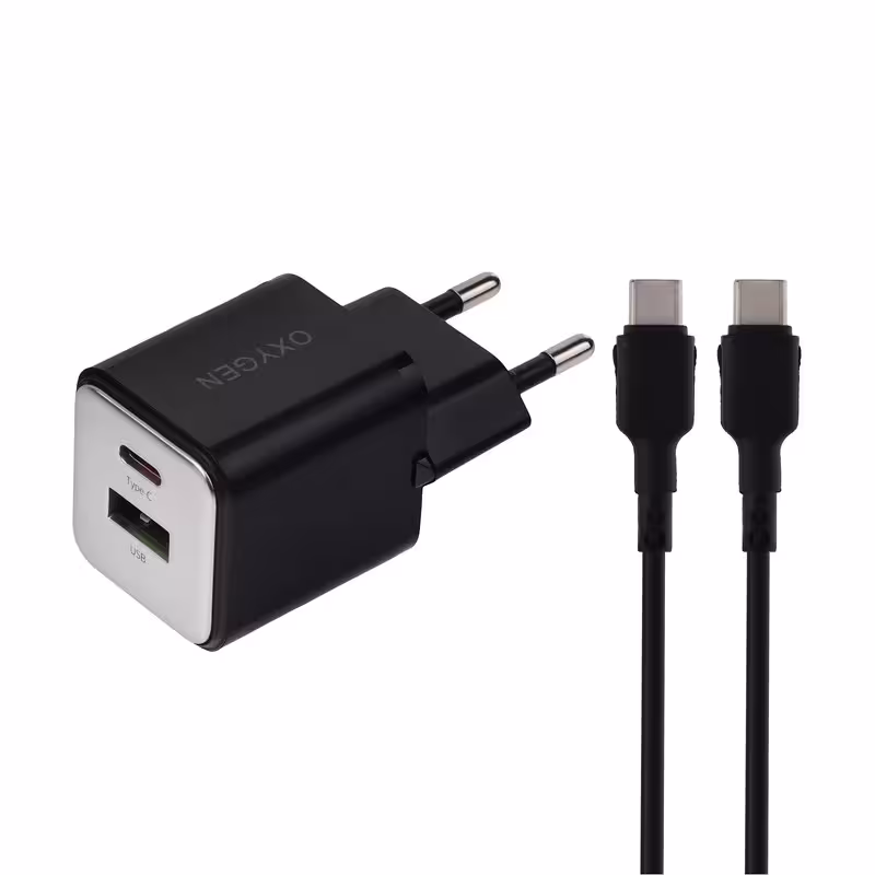 شارژر دیواری 30 وات اکسیژن مدل CH-9 به همراه کابل USB-C | کالا مکس